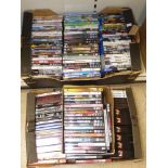 3 LARGES BOXES OF DVDS