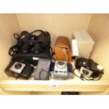 COLLECTION OF KODAK CAMERAS, BINOCULARS AND ACCESSORIES