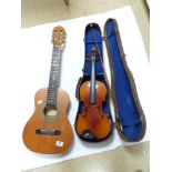 CHILDS GUITAR AND VIOLIN IN CASE