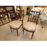 PAIR OF FRENCH EMPIRE STYLE CHAIRS