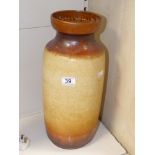 WEST GERMAN 1960S/70S GLAZED VASE 46 CMS