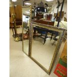 TWO MODERN WALL MIRRORS LARGEST 96,5 X 66 CMS