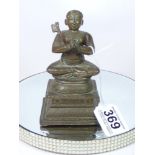 ORIENTAL FIGURE OF A BUDDHIST PRAYING 13 CMS