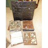 QUANTITY OF DECORATIVE TIN TILES