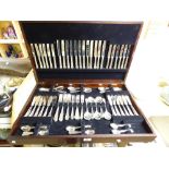 12 SETTING CANTEEN OF PLATED CUTLERY
