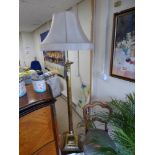 BRASS CORINTHIAN COLUMN LAMP STAND