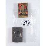 WW11 GERMAN MATCH BOX HOLDER & MATCHES