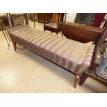 REGENCY STYLE UPHOLSTER WINDOW SEAT ON SPLAY FEET (150 CMS)