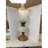 LATE VICTORIAN BRASS OIL LAMP