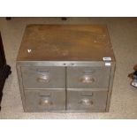 METAL 4 DRAWER FILING CHEST INDEX