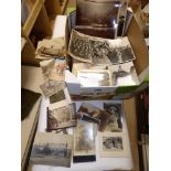 QUANTITY OF LOOSE PHOTOGRAPHS, LEWIS CARROLL BOOK AND MORE