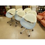 SET OF 6 SO HAPPY - MARCO MARAN FOR MAX DESIGN SWIVEL CHAIRS