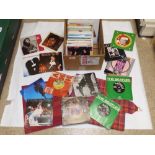 A QUANTITY OF 45RPM SINGLE VINYL RECORDS INCLUDING THE BEATLES