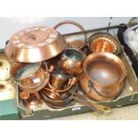 A QUANTITY OF BRASS AND COPPER WARES