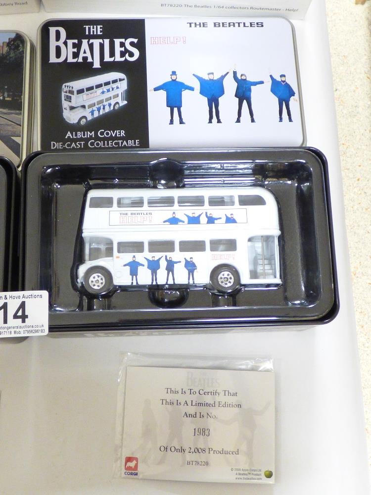 TWO BEATLES DIE CAST BUSES IN TINS AND BOXES - Image 3 of 3