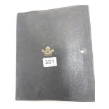 BRITISH FORCES COMMONWEALTH JAPAN LEATHER FOLDER TOGETHER WITH VINTAGE ROAD MAPS OF JAPAN