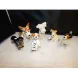 4 SYLVAC DOGS AND 2 OTHER DOGS UNMARKED