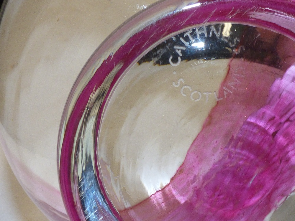 A CAITHNESS GLASS BOWL WITH ORIGINAL BOX - Image 3 of 3