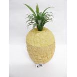 A RETRO PINEAPPLE SHAPE PLASTIC ICE BUCKET