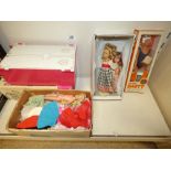 SINDY DOLL AND PATCH DOLL WITH A LARGE QUANTITY OF CLOTHES INCLUDING ORIGINAL PATCH CLOTHES WITH