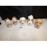 5 SMALL SYLVAC DOGS