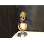 VICTORIA + ALBERT MUSEUM PORCELAIN MARIE ANTOINETTE CLOCK INCLUDING KEY