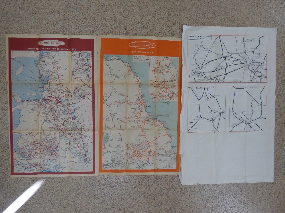 3 BRITISH RAILWAY MAPS OF UK AND DISTRICTS - Image 2 of 2