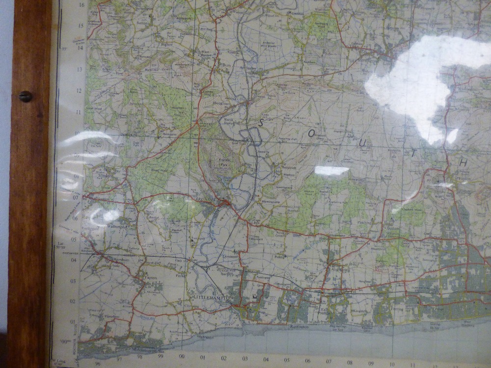 A 1960 BRIGHTON AND WORTHING ORDNANCE SURVEY MAP 1 INCH - 1 MILE (86CM X 70CM) - Image 6 of 10