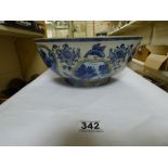 AN EARLY CHINESE PORCELAIN BOWL WITH EXTREMELY RARE DIMPLED DECORATION AND RAISED RELIEF IN GOLD