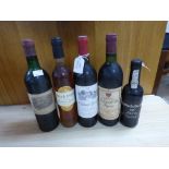 A BOTTLE OF CHATEAU LAFITE ROTHSCHILD 1978 AND CHATAEU GORRY COTES DE CASTILLON 1990, AND CHATEAU LA