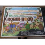 A WALT DISNEY PRODUCTION ROBIN HOOD TECHNICOLOR ORIGINAL POSTER