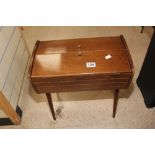 1960/70S RETRO SEWING BOX ON SPLAYED LEGS