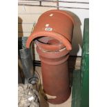 TERRACOTTA CHIMNEY WITH COWL