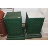 GREEN FIBRE GLASS PEDESTAL BASES 74CMS HIGH