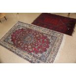 2 RUGS TURKISH/ PERSIAN SILK LARGEST 170X110 CMS