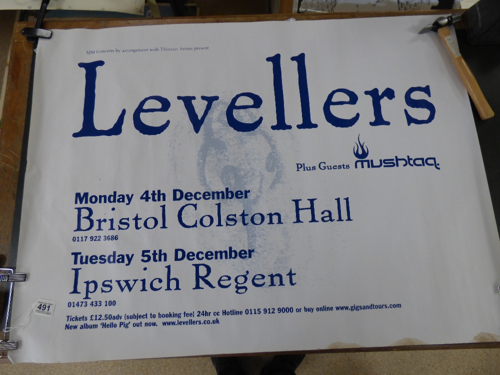 MUSIC POSTER BY LEVELLERS (LOCAL BRIGHTON BAND)