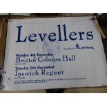 MUSIC POSTER BY LEVELLERS (LOCAL BRIGHTON BAND)