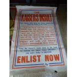 THE KAISER INSULT ORIGINAL WW1 POSTER