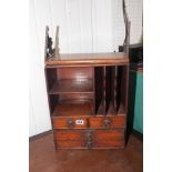 VICTORIAN DESK TIDY WITH SHELF UNIT