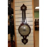 VICTORIAN MAHOGANY JOHNSON OF LINCOLN BAROMETER