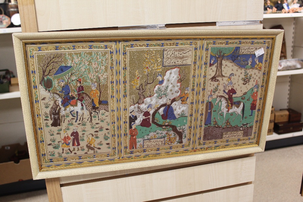 MIDDLE EASTERN PICTURES IN FRAMES APPROX 67CM BY 37CM - Image 3 of 3