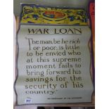 A WAR LOAN POSTER FROM WW1