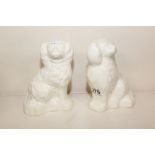 A PAIR OF 20TH CENTURY CERAMIC BESWICK SPANIELS 1378-5, 19.CM HIGH