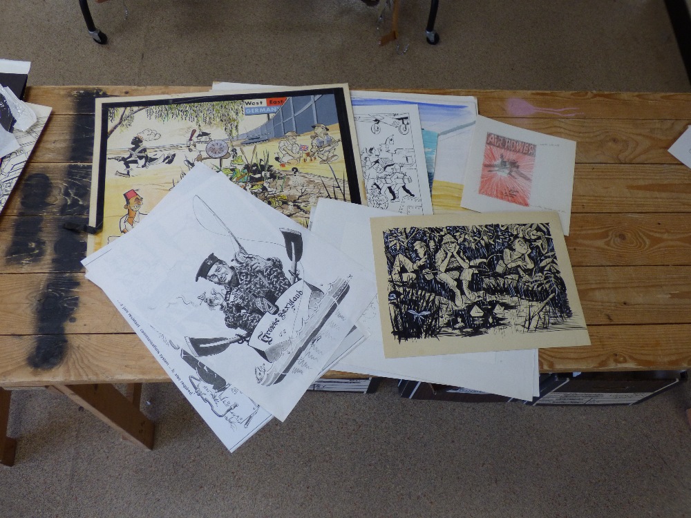 A QUANTITY OF ORIGINAL WATERCOLOUR AND PENCIL ARTWORKS SIGNED JOHN BELL TOGETHER WITH VARIOUS PRINTS - Image 4 of 4