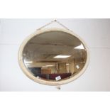 BEVELL EDGE VICTORIAN OVAL MIRROR
