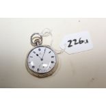 HALLMARK SILVER OMEGA POCKET WATCH