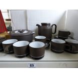 A 1970s HORNSEA POTTERY COFFEE SET (LANCASTER VITRAMIC)