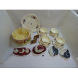 A COLLECTION OF ASSORTED CERAMICS, INCLUDING CARLTON WARE AUSTRALIAN DESIGN CONDIMENT SET PLUS TWO