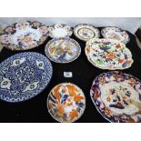 GROUP OF PLATES 19TH / 20TH CENTURY INCLUDING IMPERIAL AND MASONS