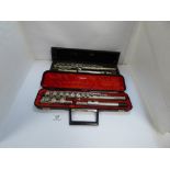 TWO FLUTES BY EVETTE IN FITTED CASES
